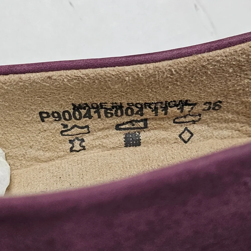 Softinos NOBUCKLEA Purple Slip On Loafers Flats‎ Shoes Women's Size 36/US 6